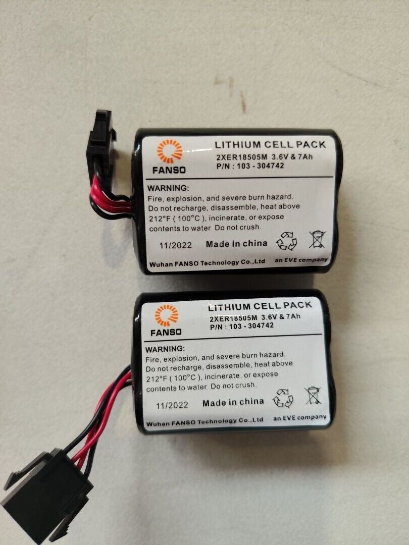 10 kits de 2 batteries lithium avec connecteur compatible VISONIC K-305177 3,6V 3,5Ah (VENDU EN L'ETAT - NON TESTE)