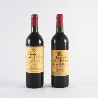 deux bouteilles de vin posées l'une à côté de l'autre sur une surface blanche