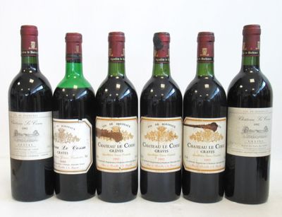Lot de 6 blles comprenant : - 4 Blles CH. LE COSSU Graves 19… - Photo 1