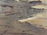 a picture of a painting of a bird on the beach