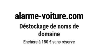 Nom de domaine alarme-voiture.com.