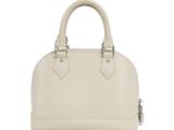 louis vuitton white leather handbag