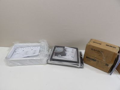 a box of cds and a cd case on a table