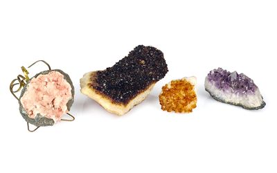 three different types of caviate are displayed on a white surface