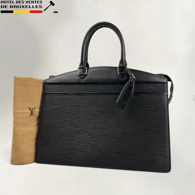 louis vuitton black epi leather handbag