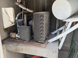 a small table with a bunch of items on it