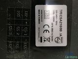 a close up of a cell phone that has a sticker on it