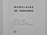 an open book with a black and white title on it