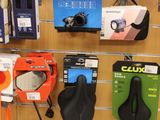 many different items on the wall in the store