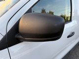 a close up of a side view mirror of a car