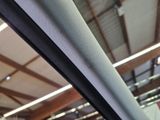 a close up of a car ' s interior with a ceiling light