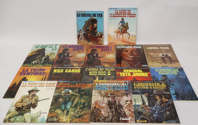 LIEUTENANT BLUE BERRY – Lot de 16 albums de bande-dessinée, DARGA...