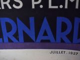 a sign that says bernard on the side of a building