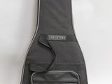 a close up of a guitar case on a white background