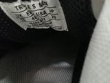 a close up of a label on a shoe