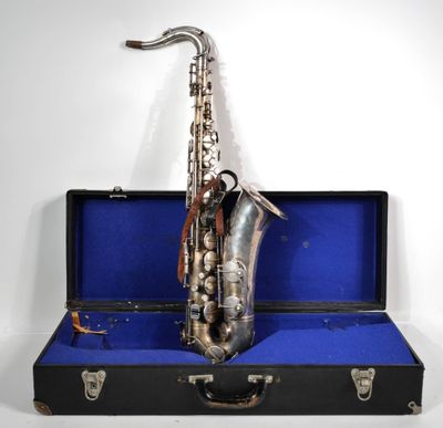 RBM Saxophone en métal argenté