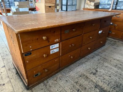 Banque en sapin 2x12 tiroirs - Photo 1