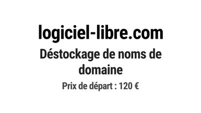 Nom de domaine logiciel-libre.com.
