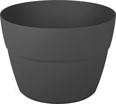 un pot noir sur fond blanc, sur fond blanc