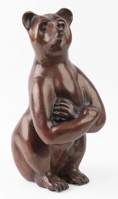 Michel TARDY (1939-2020) "L'ours" bronze à patine, n°1/8, fo…