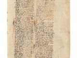 un vieux manuscrit avec de l'écriture