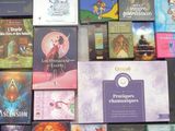 a lot of books that are sitting on a table