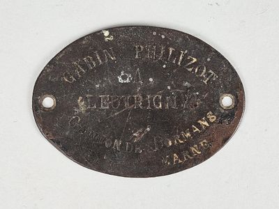 Plaque d’appartenance de Gabin PHILIZOT à Leuvrigny-Canton d…