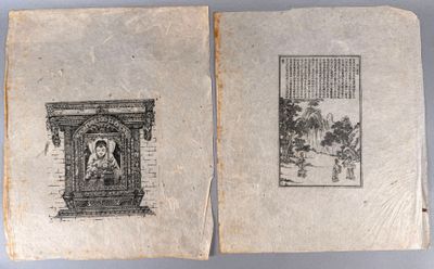 un vieux livre sur lequel figure le dessin d'un homme et d'une femme