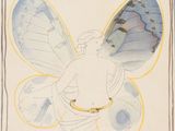 an image of a drawing of a woman with a butterfly on her back