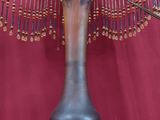 a lamp that is on top of a table
