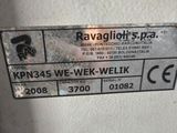 an image of a machine with a blue sticker on it ' s side