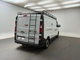 a white van that is parked inside of a building