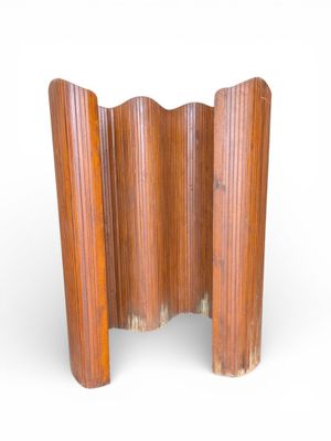 BAUMANN. Grand paravent articulé composé de lamelles en bois…