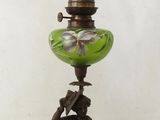 a lamp that is sitting on top of a table