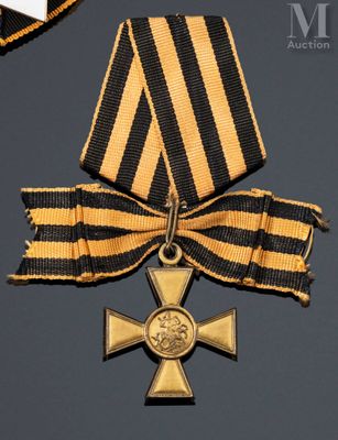 Gros plan sur une médaille entourée d'un ruban
