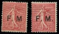 a pair of stamps with a man and woman on them