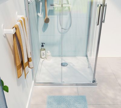 Receveur de douche résine blanc L.90 x l.80 cm Easy 2
