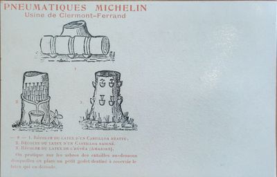 a picture of a postcard with a drawing of a fire hydrant