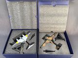 deux boîtes contenant différents types d'outils