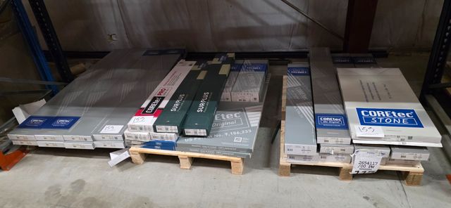 REPARTIS SUR 5 PALETTES, 1 ENSEMBLE DE 39 COLIS DE MARQUE CORETEC