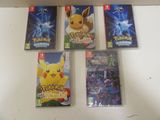 pokemon let ' s go, pikachu and other video games are on display