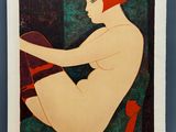 une image d'un tableau représentant une femme assise sur une chaise