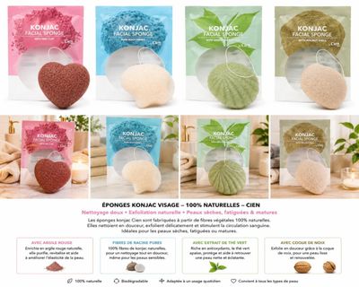 certains des produits contenus dans le colis sont exposés sur une table