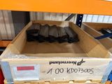 a pallet with several pairs of shoes in it