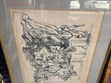 a picture of a picture of a drawing on the wall