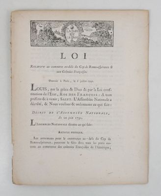 COLONIES. Loi relative au commerce au-delà du Cap de Bonne-e…