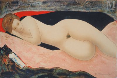 BONNEFOIT Alain (1937-) Odalisque rêveuse, 1993
