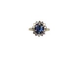 a close up of a ring on a white background