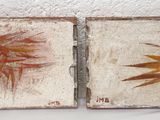 peinture représentant une paire de tableaux représentant des plantes accrochés au mur