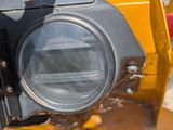 a close up of the front end of a construction vehicle